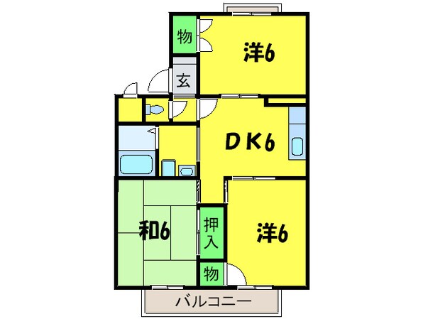 ファミリーハイツTYの物件間取画像